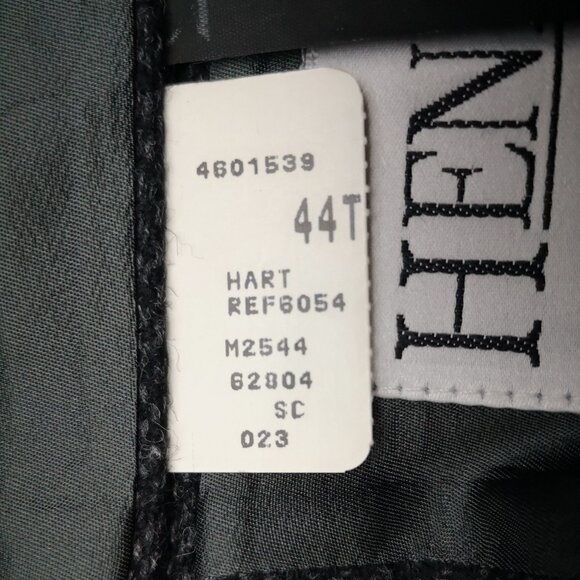 Henley Men's Size 44T Charcoal Made in Canada 100% Wool Lined Sports Coat - Picture 5 of 13